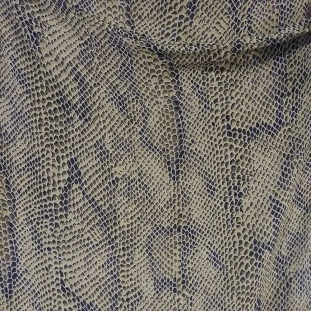 Russell Kemp Snakeskin Wrap Midi Skirt Yellow Green Black Size 12 Made in‎ USA